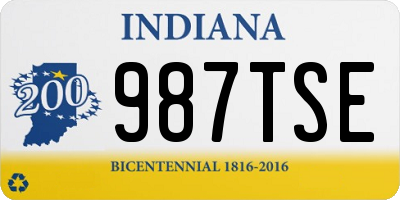 IN license plate 987TSE