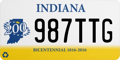 IN license plate 987TTG