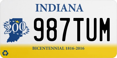 IN license plate 987TUM