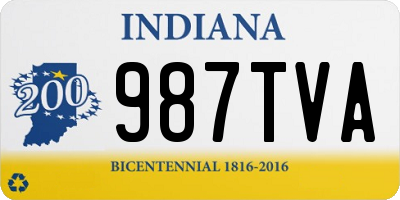 IN license plate 987TVA