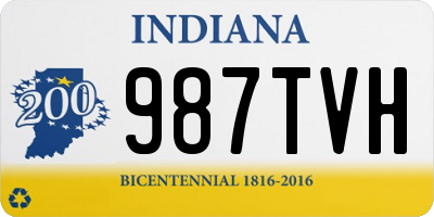 IN license plate 987TVH