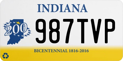 IN license plate 987TVP