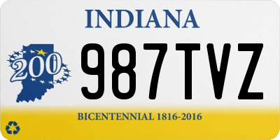 IN license plate 987TVZ