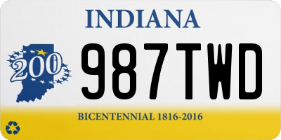 IN license plate 987TWD