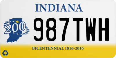 IN license plate 987TWH