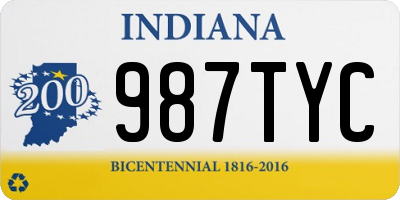 IN license plate 987TYC