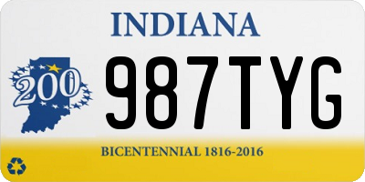 IN license plate 987TYG