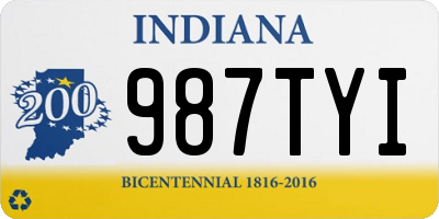IN license plate 987TYI