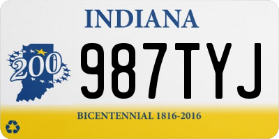 IN license plate 987TYJ