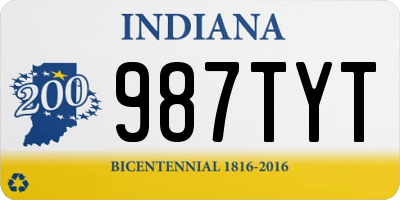 IN license plate 987TYT