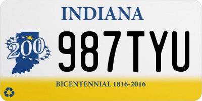 IN license plate 987TYU