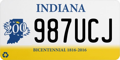 IN license plate 987UCJ