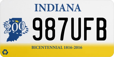 IN license plate 987UFB