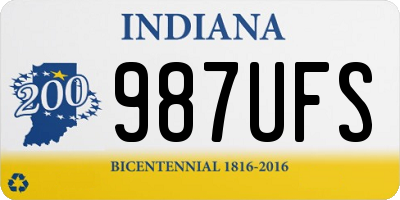 IN license plate 987UFS