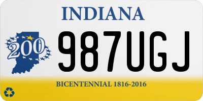 IN license plate 987UGJ