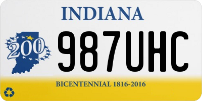 IN license plate 987UHC