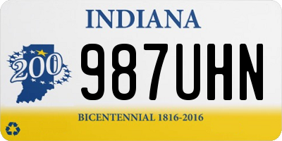 IN license plate 987UHN