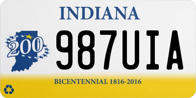 IN license plate 987UIA