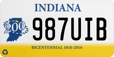 IN license plate 987UIB