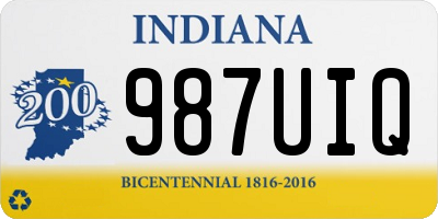 IN license plate 987UIQ