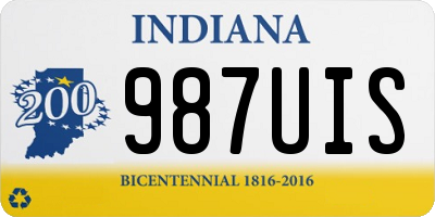 IN license plate 987UIS