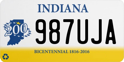 IN license plate 987UJA