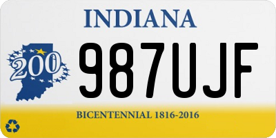 IN license plate 987UJF