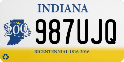 IN license plate 987UJQ