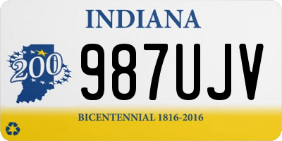 IN license plate 987UJV