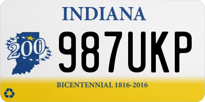 IN license plate 987UKP