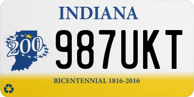 IN license plate 987UKT