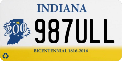 IN license plate 987ULL
