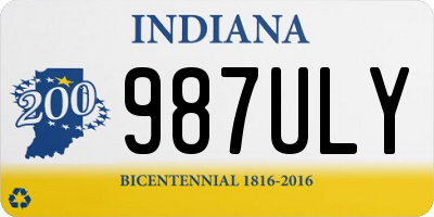 IN license plate 987ULY