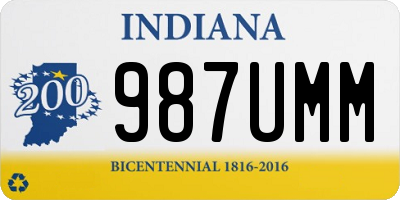 IN license plate 987UMM