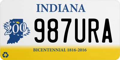 IN license plate 987URA