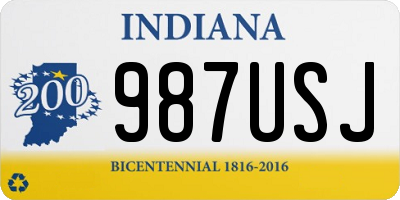 IN license plate 987USJ