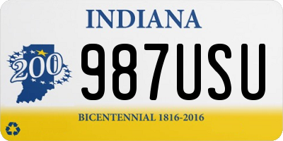 IN license plate 987USU