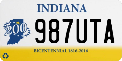 IN license plate 987UTA