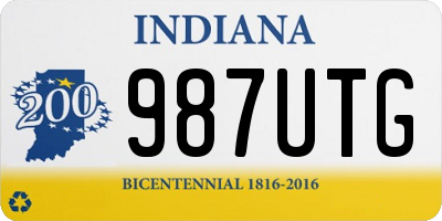 IN license plate 987UTG