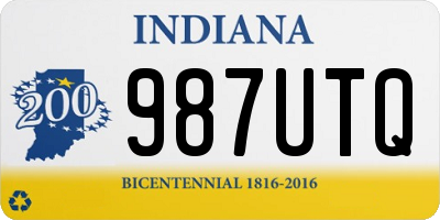 IN license plate 987UTQ