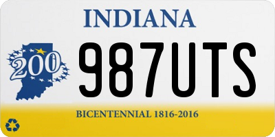 IN license plate 987UTS