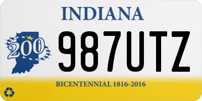 IN license plate 987UTZ