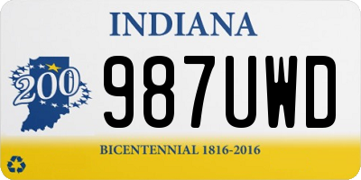 IN license plate 987UWD