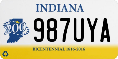 IN license plate 987UYA