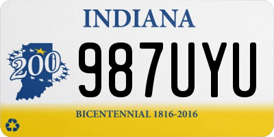 IN license plate 987UYU