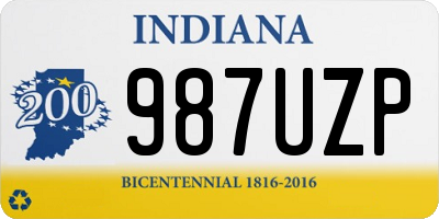 IN license plate 987UZP