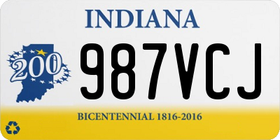 IN license plate 987VCJ