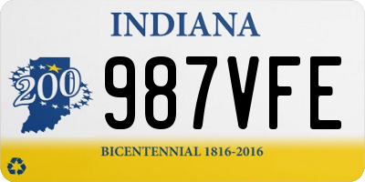 IN license plate 987VFE