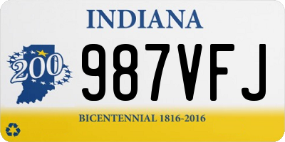 IN license plate 987VFJ