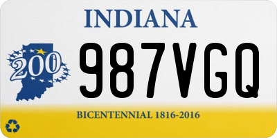 IN license plate 987VGQ